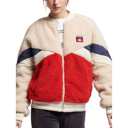 Superdry Γυναικείο Μπουφάν Χειμωνιάτικο Γούνινο Μακρύ Πολύχρωμο W5011536A-9ZL