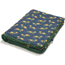 La Millou Tiger Jerry Forest Κουβέρτα Κούνιας Βελουτέ 110x140 Navy Μπλε Κυπαρισσί