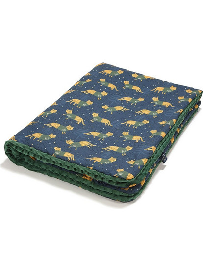 La Millou Tiger Jerry Forest Κουβέρτα Κούνιας Βελουτέ 110x140 Navy Μπλε Κυπαρισσί