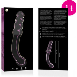 Ibiza Nebula Series 09 Borosilicate Γυάλινο Dildo 18.5cm Ροζ