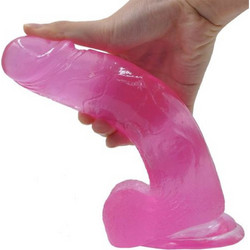 Lovetoy Jelly Studs Large Ρεαλιστικό Dildo με Βεντούζα & Όρχεις 20cm Ροζ