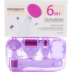 Koi Beauty 6 in 1 Σετ Derma Roller με Ακίδες Τιτανίου