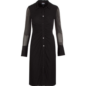 DKNY Midi Βραδινό Φόρεμα Μαύρο DD3KP370-BLK