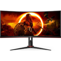 AOC CU34G2XP Ultrawide VA Curved Gaming Monitor 34" 3440x1440 QHD 180Hz 1ms
