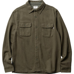 Hurley Ανδρικό Πουκάμισο Βαμβακερό Μακρυμάνικο Overshirt Χακί MVS0005660-035