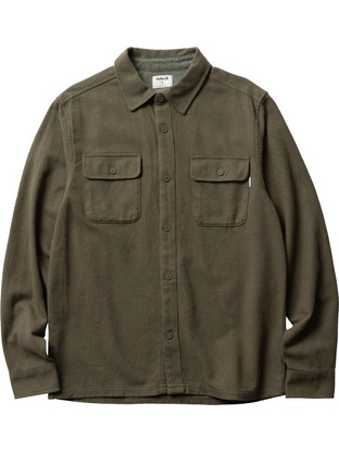 Hurley Ανδρικό Πουκάμισο Βαμβακερό Μακρυμάνικο Overshirt Χακί MVS0005660-035