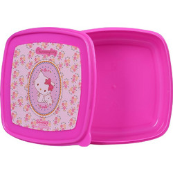 SunCe Hello Kitty Πλαστικό Παιδικό Δοχείο Φαγητού Φούξια 750ml CMY-2554-Multi