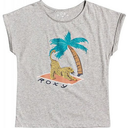 Roxy Παιδικό T-Shirt Κοντομάνικο Γκρι ERGZT03589