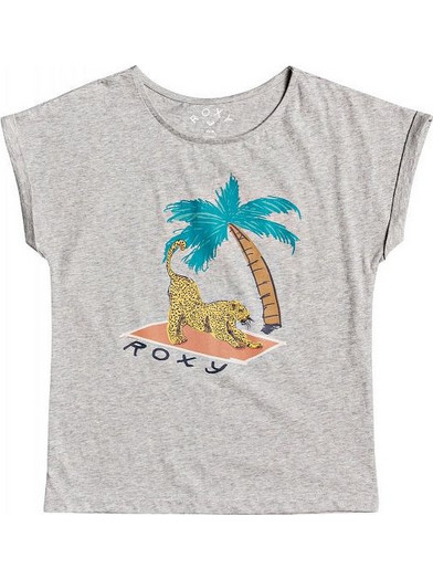 Roxy Παιδικό T-Shirt Κοντομάνικο Γκρι ERGZT03589