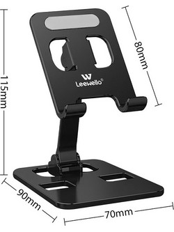 Leewello LW-170 Βάση Κινητού για Γραφείο Μαύρη