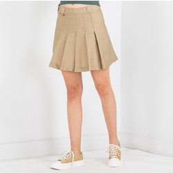 Dickies Elizaville Μίνι Φούστα Υφασμάτινη Ψηλόμεση Πλισέ Μπεζ DK0A4Y1SKHK1