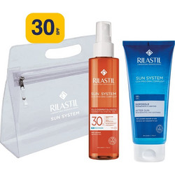 Rilastil Sun System Dermatological Oil SPF30 200ml + After Sun Gel 200ml