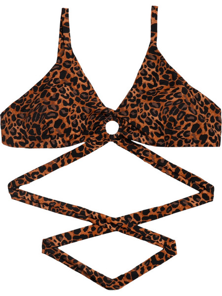 Rock Club Bikini Top Τριγωνάκι Animal Print Καφέ BP-1615