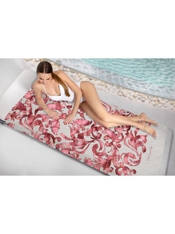 Guy Laroche 2406 Πετσέτα Θαλάσσης Microfiber Μπεζ 100x175cm