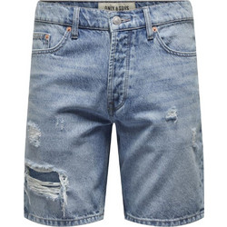 Only & Sons Ανδρική Βερμούδα Τζιν Γαλάζια 22027633