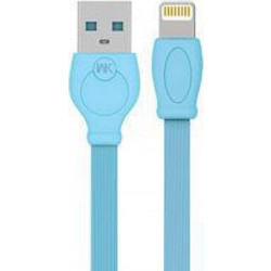 WK WDC-023 Flat USB-A to Lightning Cable 1m Light Blue 347493024936400