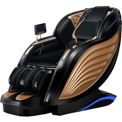 Deluxe Πολυθρόνα Μασάζ με Υποπόδιο Μαύρη Rohaus G1 Deluxe MC-23G-1-BKGO