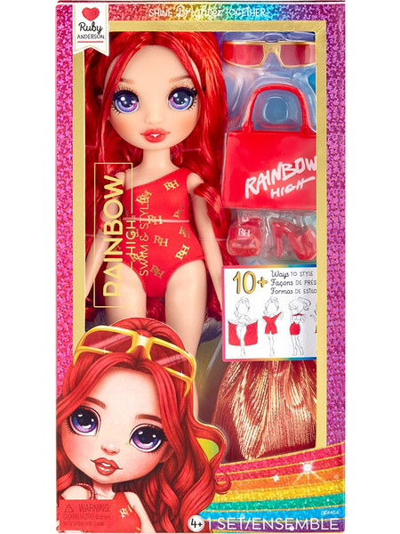 MGA Entertainment Rainbow High Swim & Style Fashion Ruby Anderson
