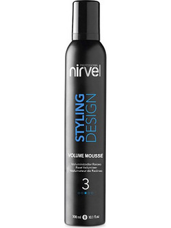 Nirvel Styling Design Volume 3 Αφρός Μαλλιών για Όγκο Δυνατό Κράτημα 300ml