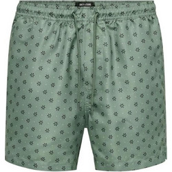Only & Sons Ανδρικό Μαγιό Σορτς με Σχέδια Πράσινο Mint 22028814