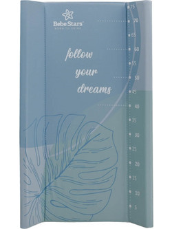 Bebe Stars Leaf Σκληρή Αλλαξιέρα Μωρού Πλαστική 77x45cm Μπλε