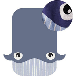 Chic Mic Whale KBB110 Κουβέρτα Αγκαλιάς Πλεκτή 80x140 Μπλε