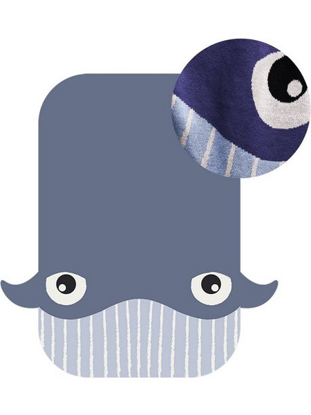 Chic Mic Whale KBB110 Κουβέρτα Αγκαλιάς Πλεκτή 80x140 Μπλε