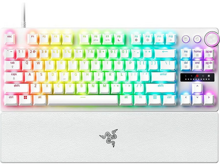 Razer Huntsman V3 Pro Μηχανικό Gaming Πληκτρολόγιο TenKeyLess RGB White