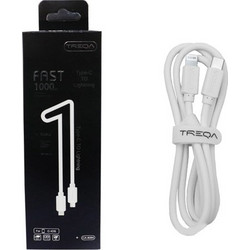 Treqa CA-8064 USB-C to Lightning Cable 1m White 841268887065200