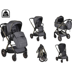 Cangaroo iClick Καρότσι Μωρού 3 σε 1 Grey
