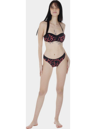Gsecret Bikini Set με Ενίσχυση Animal Print Μαύρο Rusted 5074-28009