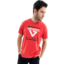 Venimo Ανδρικό Αθλητικό T-Shirt Κόκκινο 124MSS-119-042