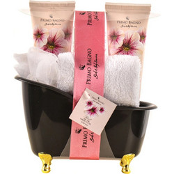 Primo Bagno Musk Oriental Shower Gel 100ml + Body Lotion 100ml + Salt Bath 100gr + Sponge + Towel
