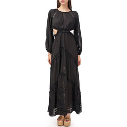 Lace Maxi Βραδινό Φόρεμα Μαύρο M-8464