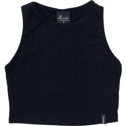 Target Παιδικό Crop Top Αμάνικο Μαύρο S24-14565-10