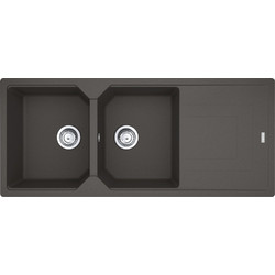 Franke Urban UBG 621 Slate Grey Ένθετος Νεροχύτης Γρανίτη Αντιστρεφόμενος 116x50cm