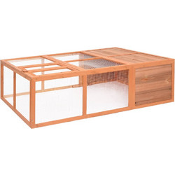 vidaXL Κλουβί Τρωκτικών Καφέ 150x100x50cm
