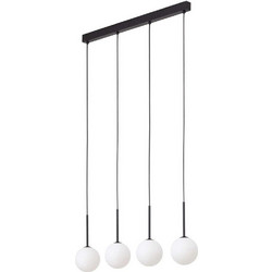 TK Lighting Martin Κρεμαστό Φωτιστικό Οροφής Ράγα Πολύφωτο G9 Μαύρο 4503