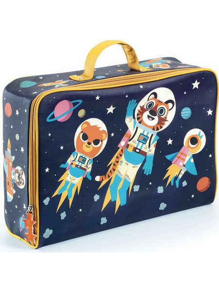 Djeco Space 00274 Παιδική Βαλίτσα Καμπίνας Navy Μπλε