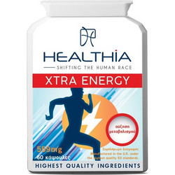 Healthia Xtra Energy 559mg 60 Κάψουλες