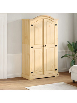 vidaXL Δίφυλλη Ντουλάπα Ρούχων Corona Πεύκο 102x52x186cm 4012154