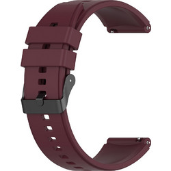Techsuit Watchband W026 Λουράκι Σιλικόνης Burgundy (Universal 22mm)