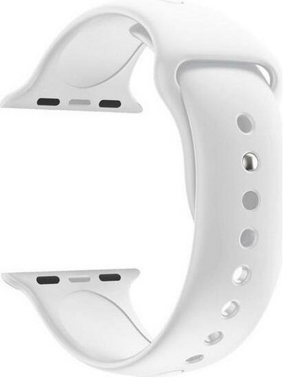 Λουράκι Σιλικόνης White (Apple Watch 42 / 44 / 45 / 49mm)