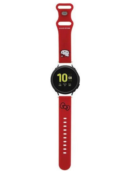 Hello Kitty Head Λουράκι Σιλικόνης Red (Universal 20mm)