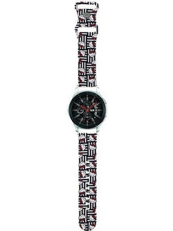 Hello Kitty Heads & Stripes Λουράκι Σιλικόνης (Universal 22mm)