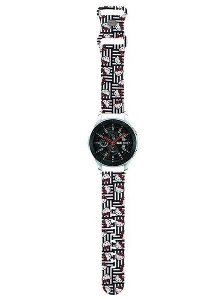 Hello Kitty Heads & Stripes Λουράκι Σιλικόνης (Universal 22mm)