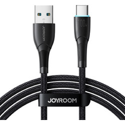 Joyroom SA32-AC6 Braided USB-A to USB-C 100W 1m Black 6956116759629