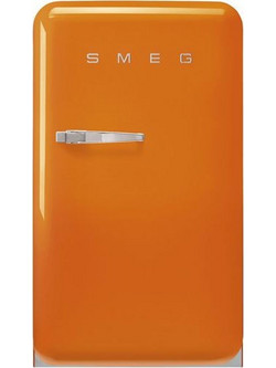 Smeg 8017709342432 Retro Μονόπορτο Ψυγείο 122lt Υ97xΠ54.5xΒ65.9cm Πορτοκαλί
