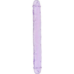 Loving Joy no Balls Διπλό Dildo με Βεντούζα 30cm Μωβ