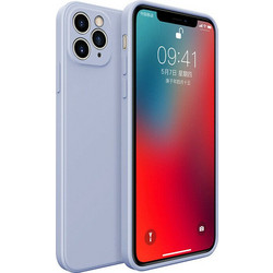 Bodycell Square Liquid Silicon Back Cover Light Blue (iPhone 11 Pro)